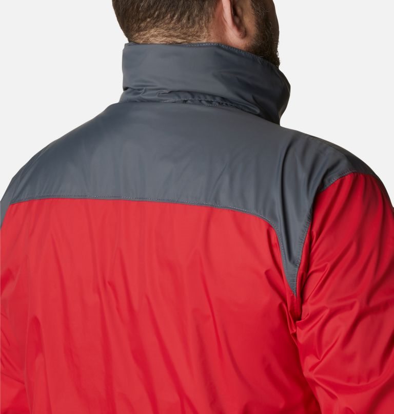 Men's Columbia Glennaker Lake Rain Jackets Red | Plus Size CA-I5834